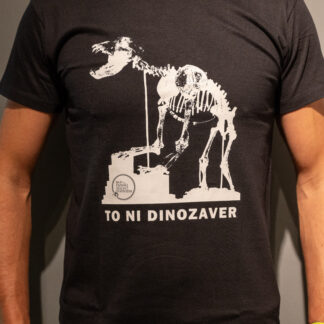 Moška majica TO NI DINOZAVER, prva kolekcija (črna)