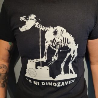 Ženska majica TO NI DINOZAVER, prva kolekcija (črna)