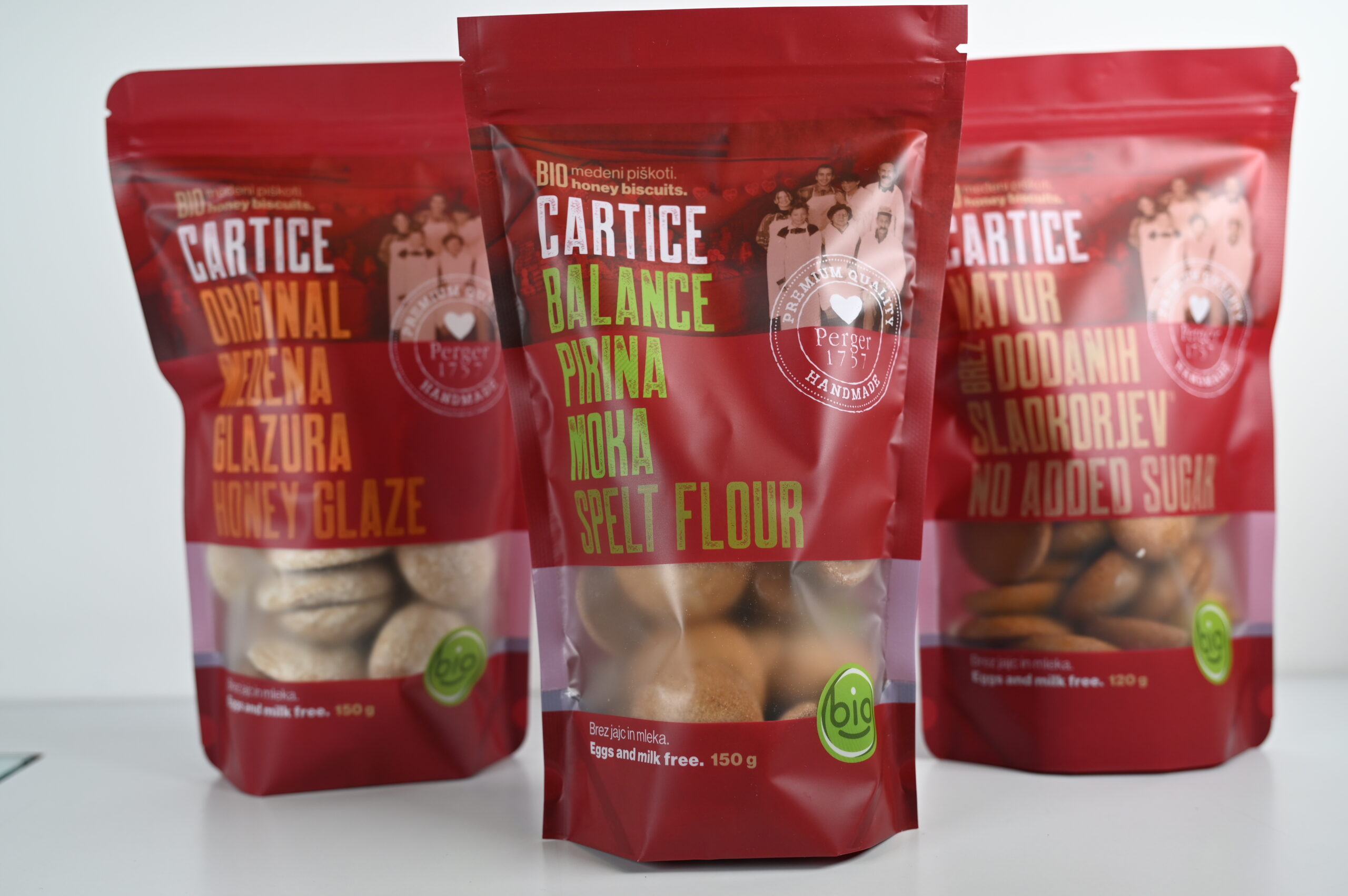 Bio medeni piškoti CARTICE BALANCE - pirina moka