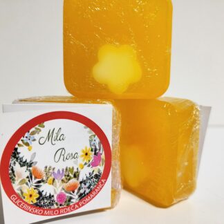 Glicerinsko milo rdeča pomaranča / Glycerine soap red orange