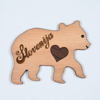 Lesen magnet Slovenija / Wooden magnet Slovenija