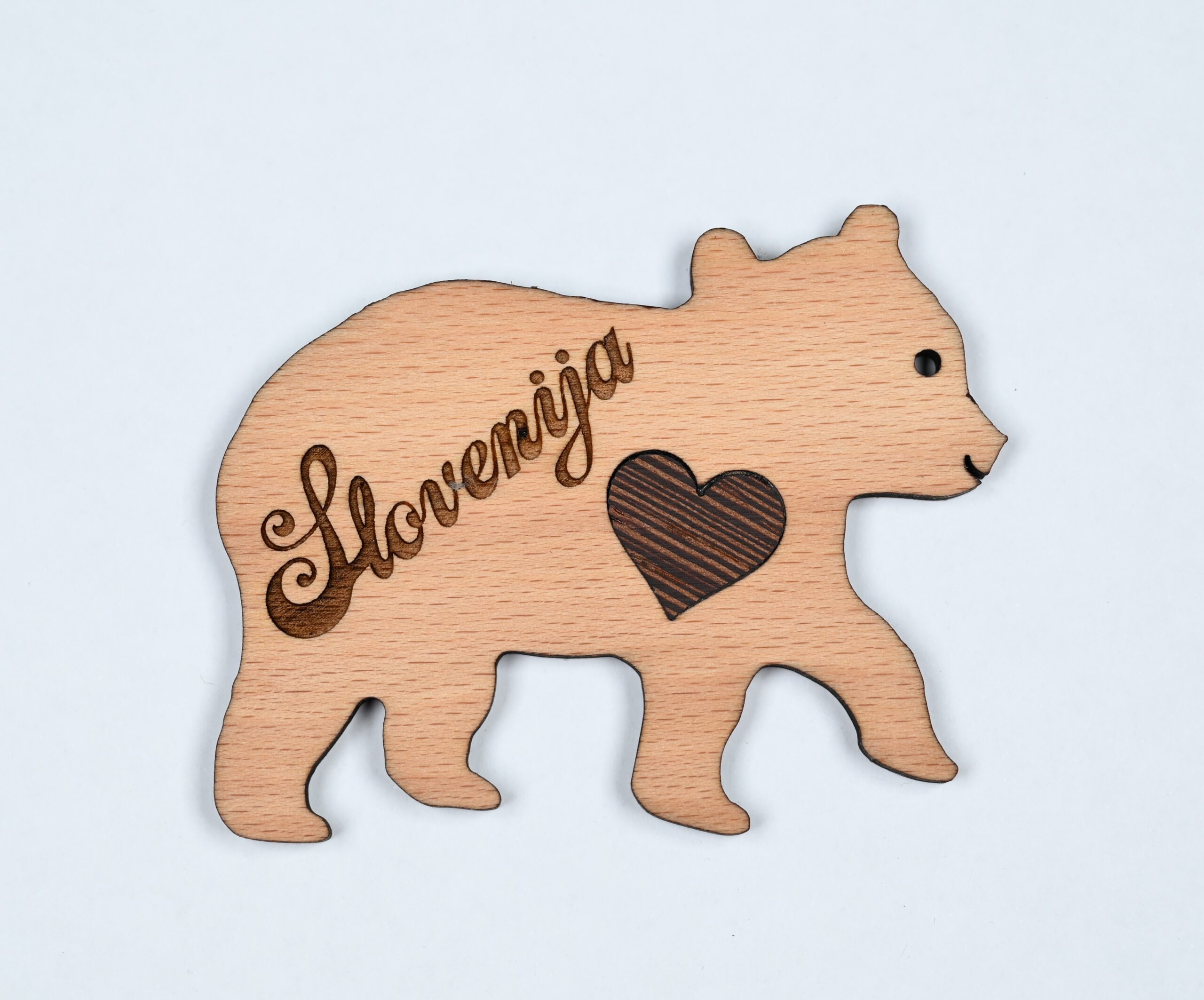 Lesen magnet Slovenija / Wooden magnet Slovenija