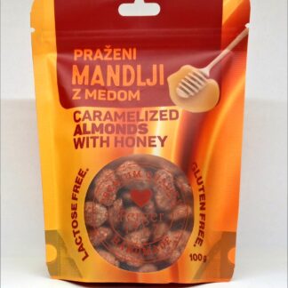 Praženi mandlji z medom / Roasted almonds with honey